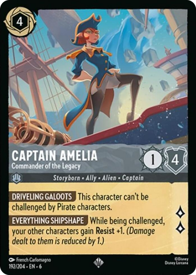 0192 Captain Amelia - Commander of the Legacy Super Rare Azurite Sea