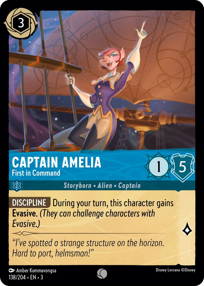 0138 Captain Amelia - First in Command Common Into the Inklands