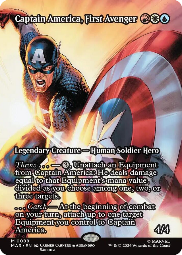 0088 Captain America, First Avenger (Borderless) M Marvel Universe Eternal-Legal