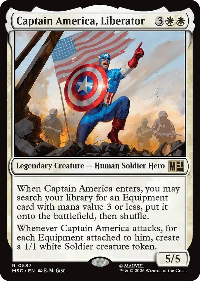 0587 Captain America, Liberator R Commander: Marvel Super Heroes