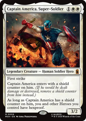 0009 Captain America, Super-Soldier M Marvel Super Heroes