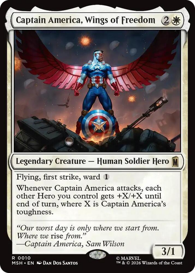 0010 Captain America, Wings of Freedom R Marvel Super Heroes