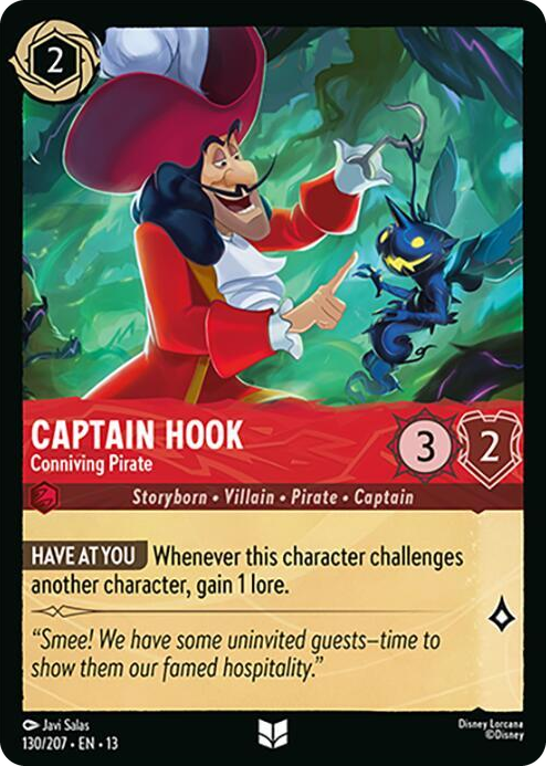 0130 Captain Hook - Conniving Pirate Uncommon Attack of the Vine!