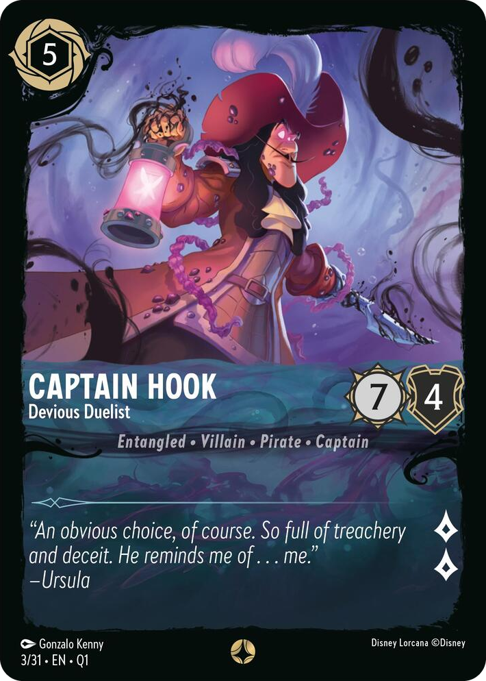 0003 Captain Hook - Devious Duelist None Illumineer's Quest: Deep Trouble