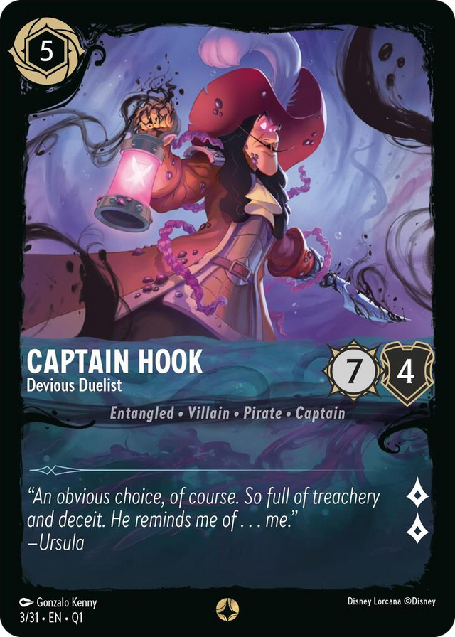 0003 Captain Hook - Devious Duelist None Illumineer's Quest: Deep Trouble