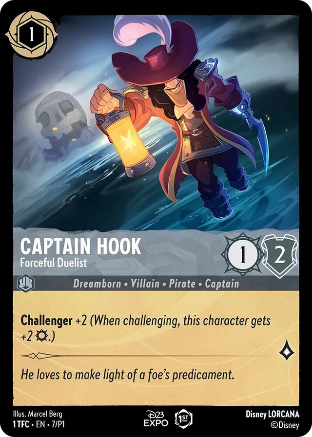 0007 Captain Hook - Forceful Duelist Promo D23 Promos