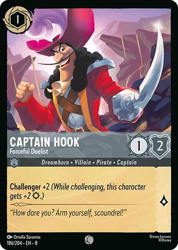 0186 Captain Hook - Forceful Duelist Common Reign of Jafar