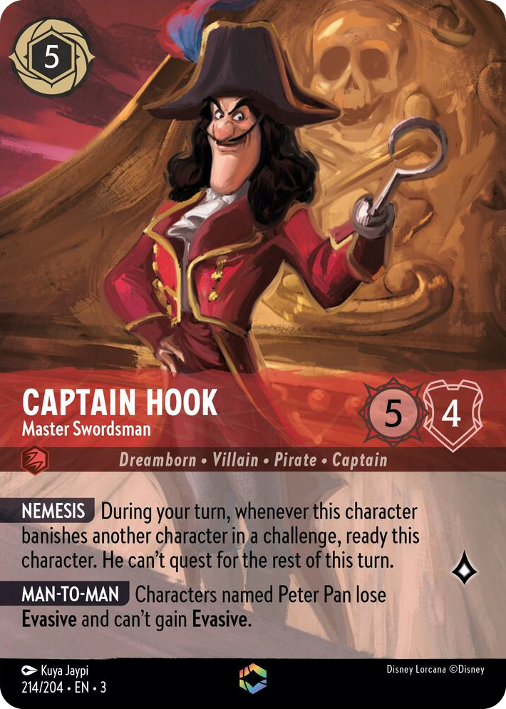 0214 Captain Hook - Master Swordsman (Enchanted) Enchanted Into the Inklands