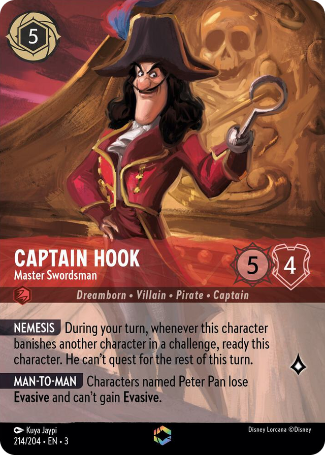0214 Captain Hook - Master Swordsman (Enchanted) Enchanted Into the Inklands