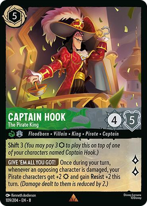 0109 Captain Hook - The Pirate King Rare Reign of Jafar