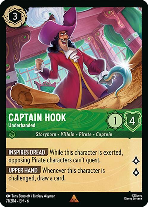 0071 Captain Hook - Underhanded Rare Azurite Sea
