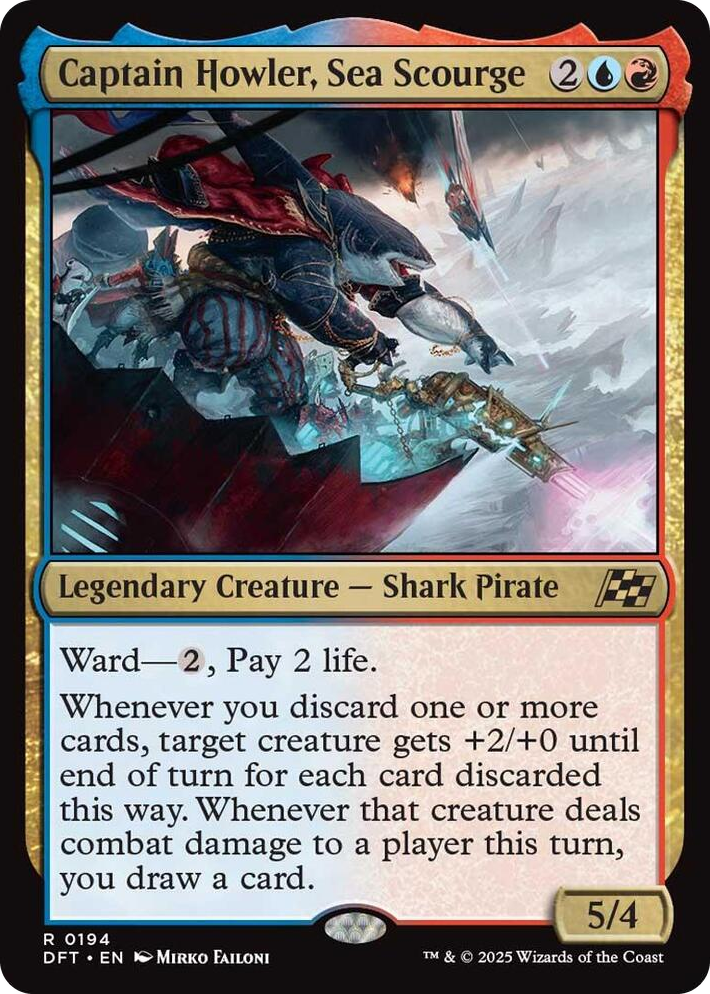 0194 Captain Howler, Sea Scourge R Aetherdrift