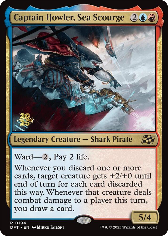 0194 Captain Howler, Sea Scourge R Prerelease Cards