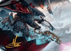 0016 Captain Howler, Sea Scourge Art Card (16/54) (Gold-Stamped Signature) S Art Series: Aetherdrift
