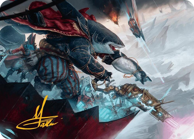 0016 Captain Howler, Sea Scourge Art Card (16/54) (Gold-Stamped Signature) S Art Series: Aetherdrift