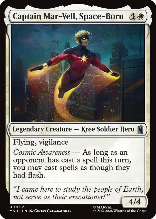 0012 Captain Mar-Vell, Space-Born U Marvel Super Heroes