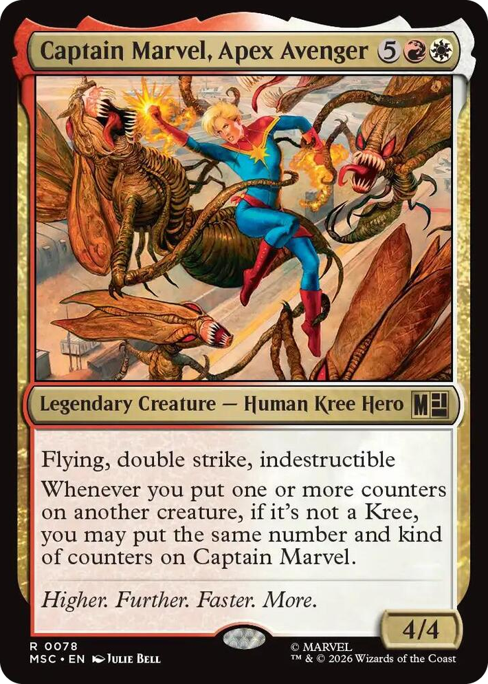 0078 Captain Marvel, Apex Avenger R Commander: Marvel Super Heroes
