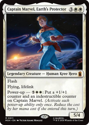 0011 Captain Marvel, Earth's Protector M Marvel Super Heroes