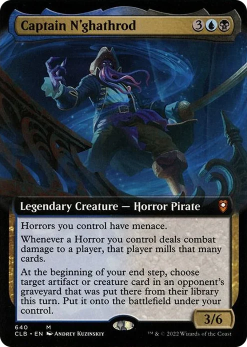 0640 Captain N'ghathrod (Extended Art) M Commander Legends: Battle for Baldur's Gate