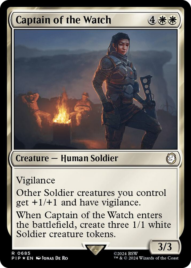 0685 Captain of the Watch (Surge Foil) R Universes Beyond: Fallout