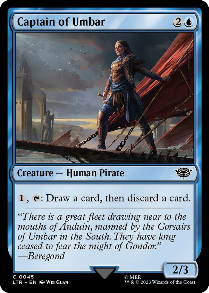 Captain of Umbar #45 C - Universes Beyond: The Lord of the Rings: Tales of Middle-earth Pokemon card