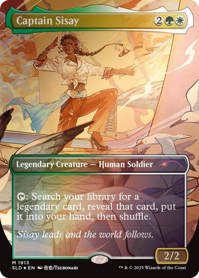 1913 Captain Sisay (1913) (Rainbow Foil) M Secret Lair Drop Series