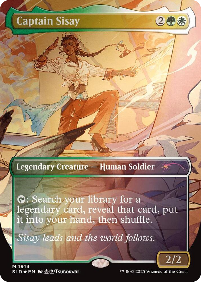 Captain Sisay (1913) (Rainbow Foil) #1913 M - Secret Lair Drop Series Pokemon card