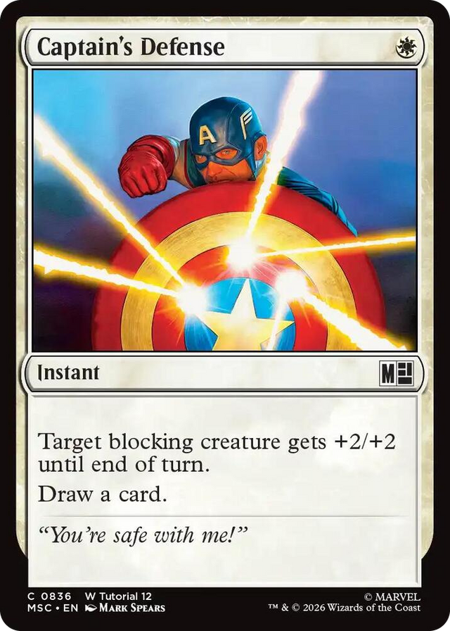0836 Captain's Defense (0836) C Commander: Marvel Super Heroes
