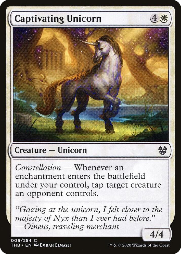 0006 Captivating Unicorn C Theros Beyond Death