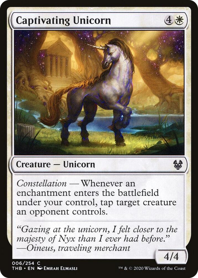 0006 Captivating Unicorn C Theros Beyond Death