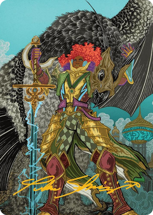 0003 Caradora, Heart of Alacria Art Card (3/54) (Gold-Stamped Signature) S Art Series: Aetherdrift