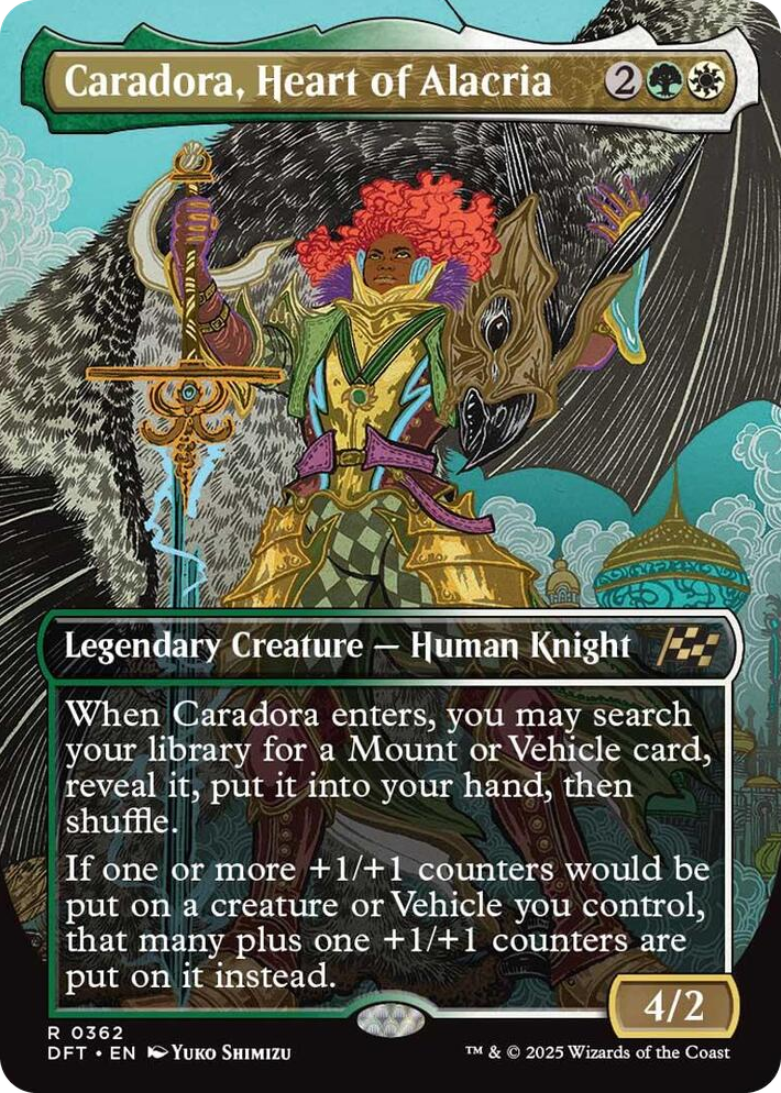 0362 Caradora, Heart of Alacria (Borderless) R Aetherdrift