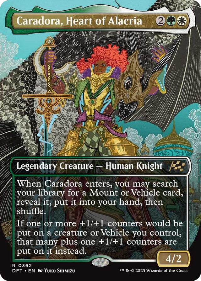 0362 Caradora, Heart of Alacria (Borderless) R Aetherdrift