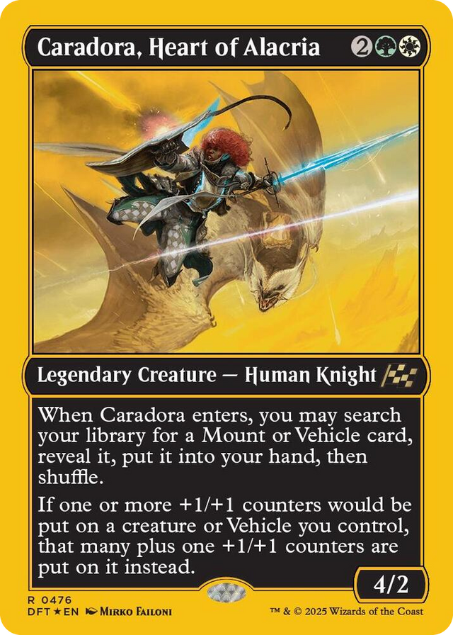 0476 Caradora, Heart of Alacria (First-Place Foil) R Aetherdrift