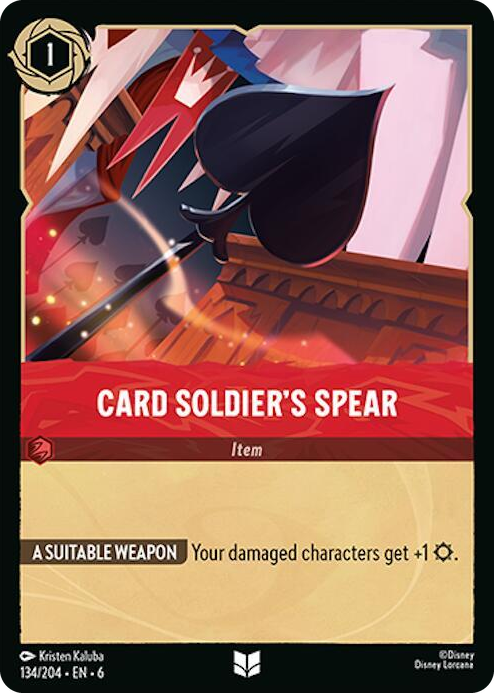 0134 Card Soldier's Spear Uncommon Azurite Sea