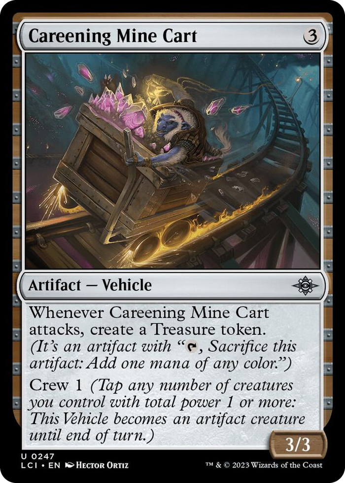 Careening Mine Cart #247 U - The Lost Caverns of Ixalan Pokemon card