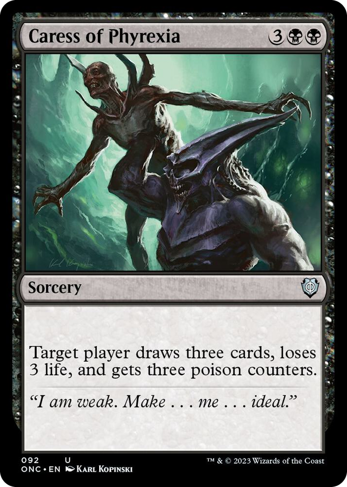 Caress of Phyrexia #92 U - Commander: Phyrexia: All Will Be One Pokemon card
