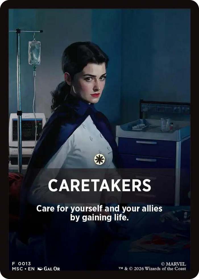 Caretakers Theme Card #13 T - Commander: Marvel Super Heroes Pokemon card