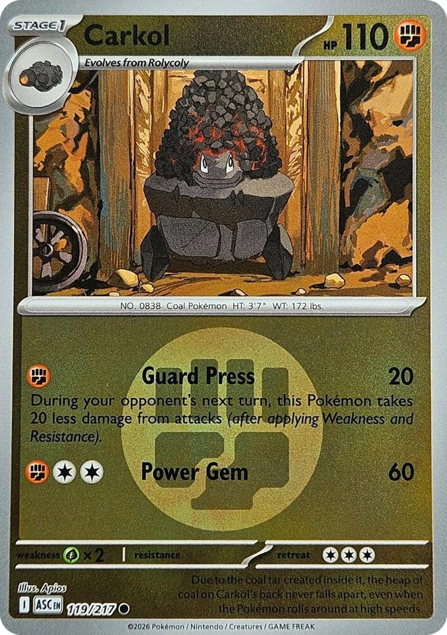 0119 Carkol (Energy Symbol Pattern) Common Ascended Heroes