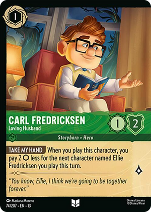 0074 Carl Fredricksen - Loving Husband (Foil) Uncommon Attack of the Vine!