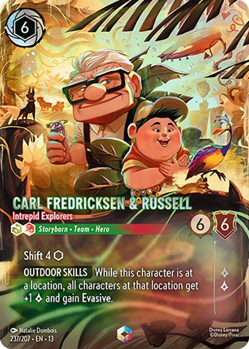 Carl Fredricksen & Russell - Intrepid Explorers (Enchanted) #237 Enchanted - Attack of the Vine! Pokemon card
