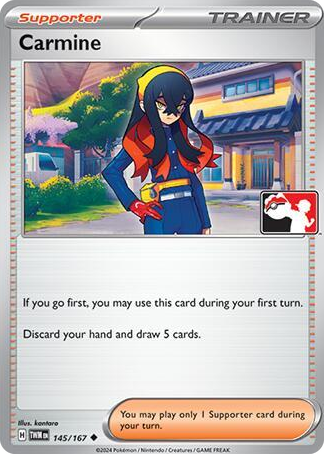 0145 Carmine Uncommon Prize Pack Series Cards