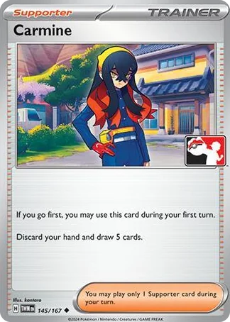 0145 Carmine Uncommon Prize Pack Series Cards