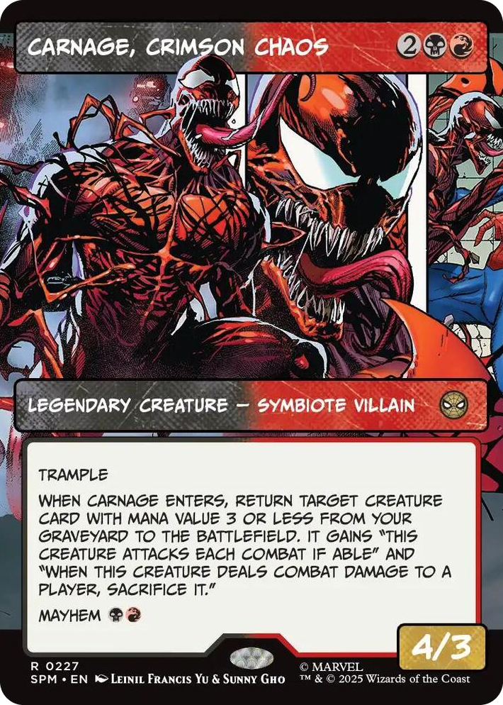 0227 Carnage, Crimson Chaos (Borderless) R Marvel's Spider-Man