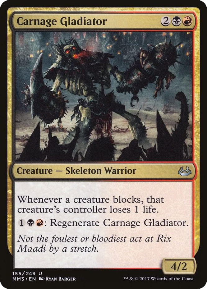 Carnage Gladiator #155 U - Modern Masters 2017 Pokemon card