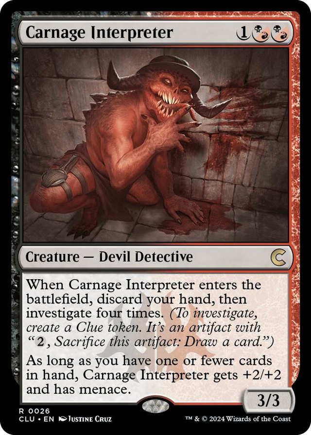 0026 Carnage Interpreter R Ravnica: Clue Edition