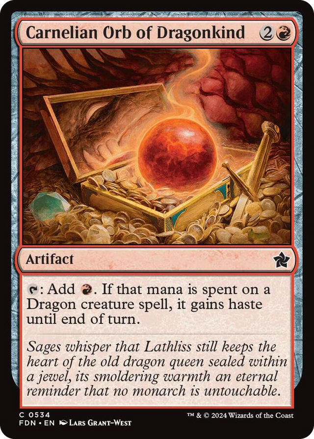 0534 Carnelian Orb of Dragonkind (0534) C Foundations