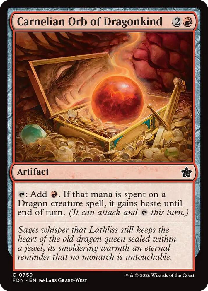 0759 Carnelian Orb of Dragonkind (0759) C Foundations