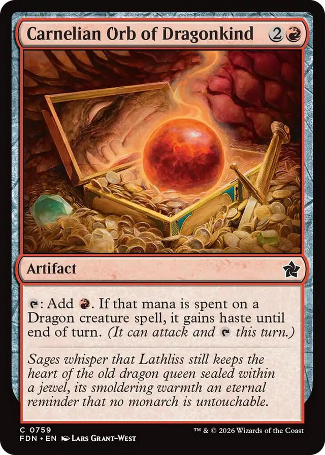 0759 Carnelian Orb of Dragonkind (0759) C Foundations