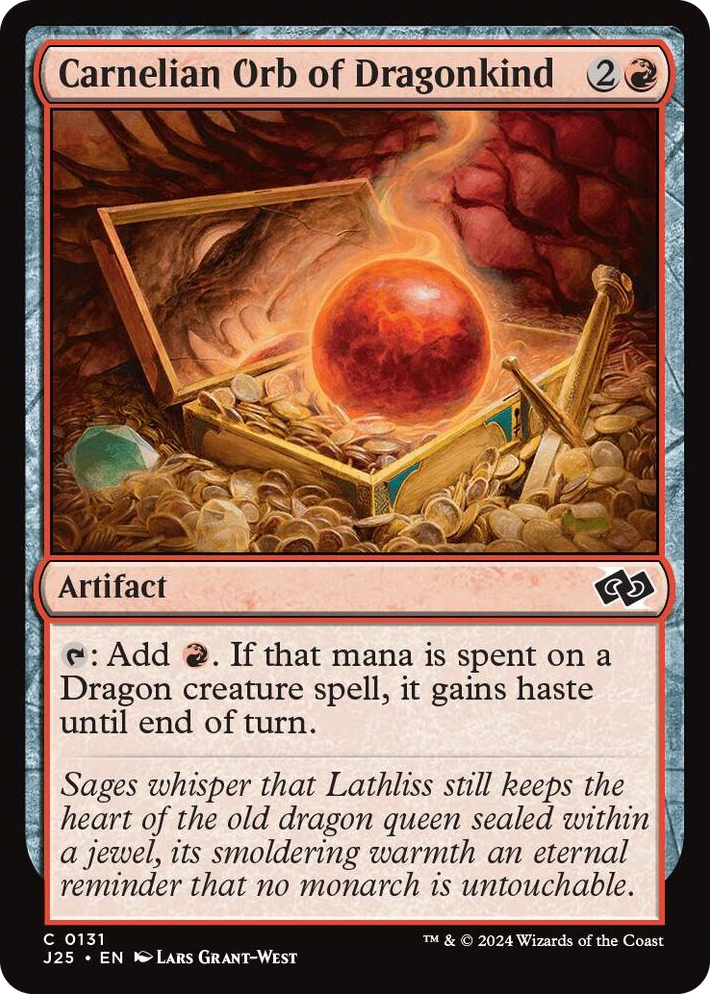 0131 Carnelian Orb of Dragonkind C Foundations Jumpstart